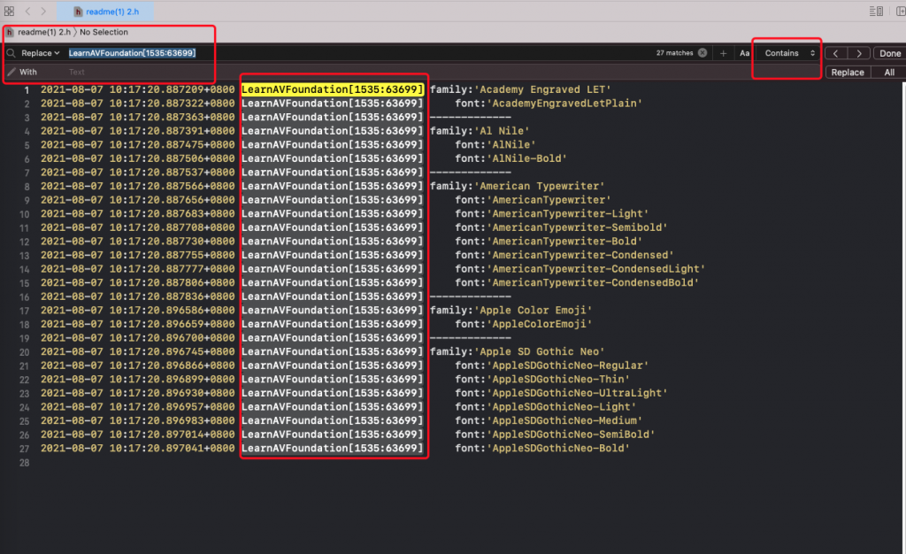 图片[1]-Xcode – Xcode replace 使用正则表达式替换文字-猿说编程