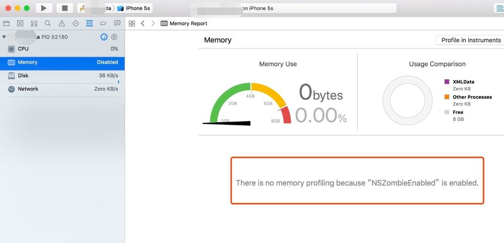 图片[2]-Xcode – Xcode 提示 there is no memory profiling because NSZombieEnabled is enabled-猿说编程