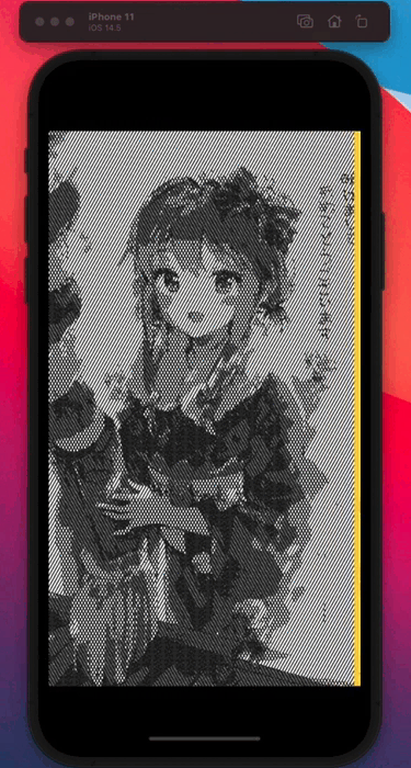 IOS – OpenGL ES 黑白网状效果 GPUImageCrosshatchFilter
