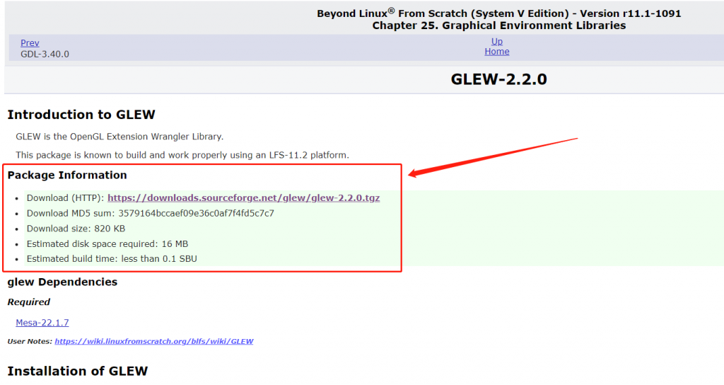 OpenGL ES glew 下载和使用