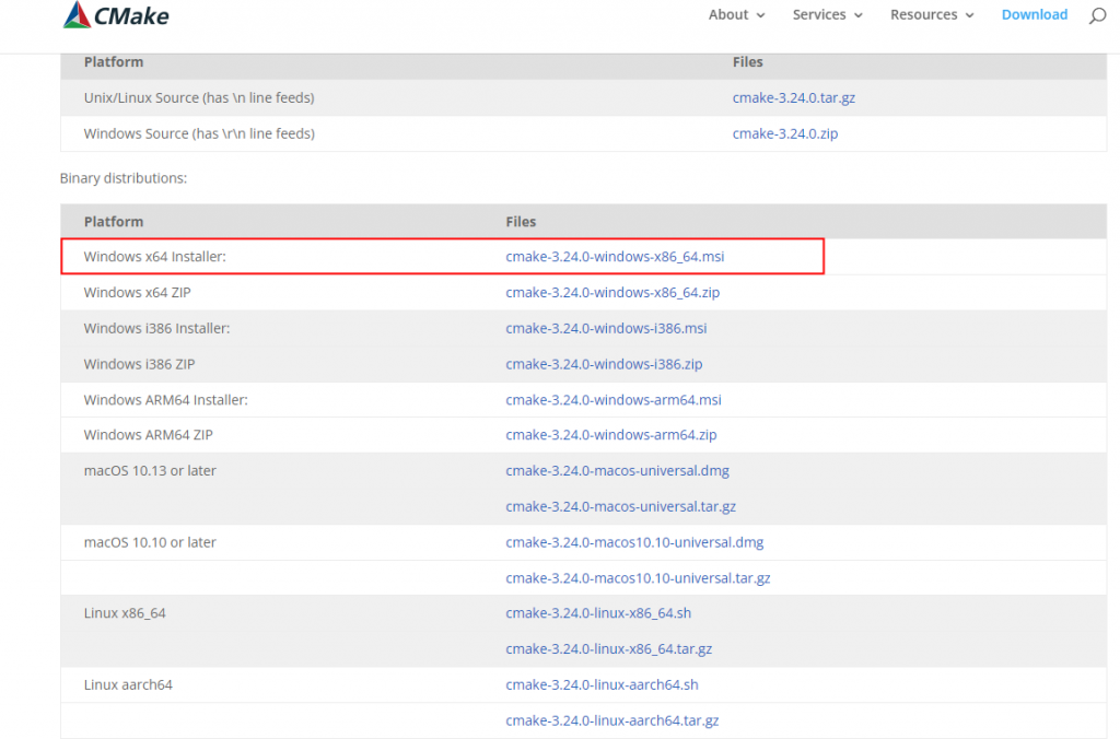 Windwos CMake 下载和安装 插图1-猿说编程 Windwos CMake 下载和安装 插图1