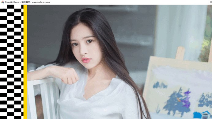 图片[2]-Windows OpenGL ES 图像黑白马赛克 - 猿说编程